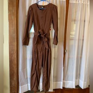 NWT Old Navy Brown Jumpsuit M